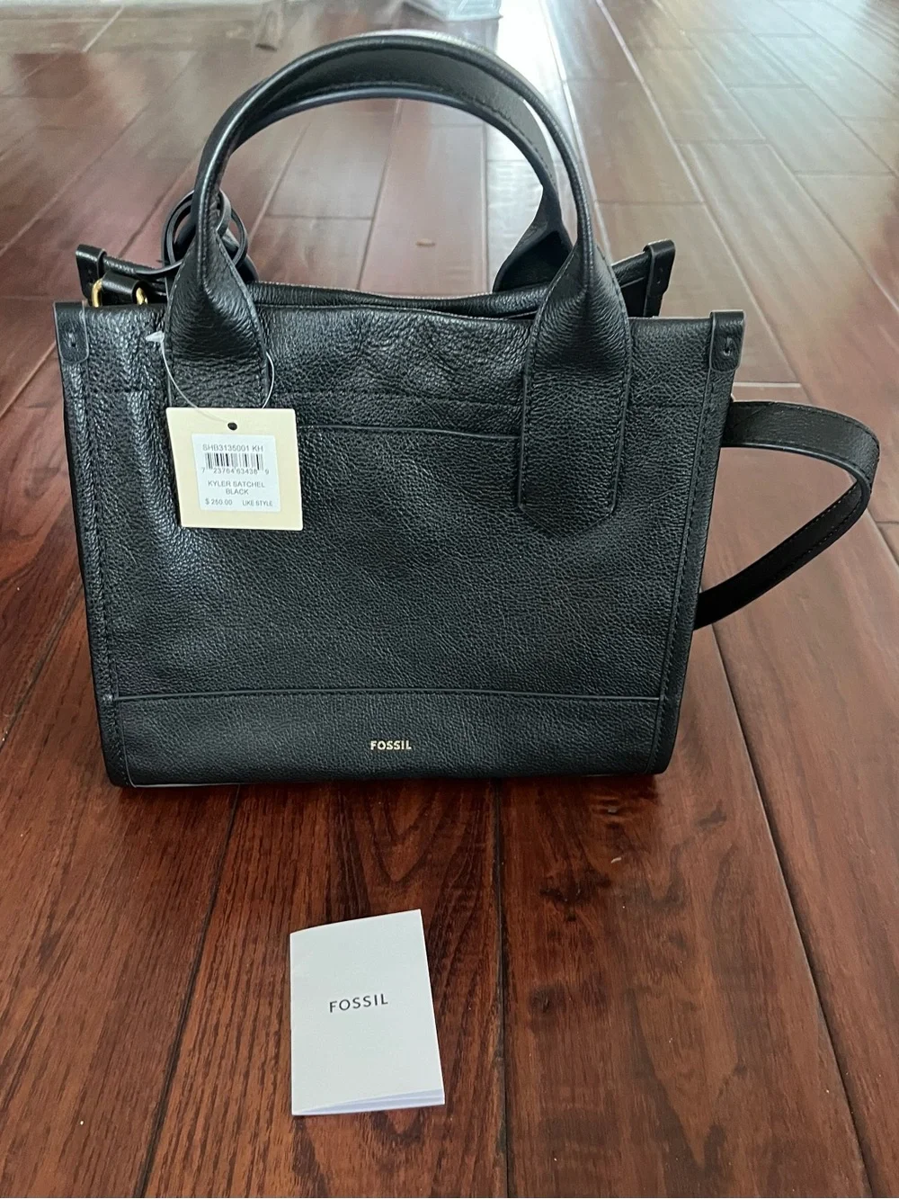 Fossil Kyler Satchel Black